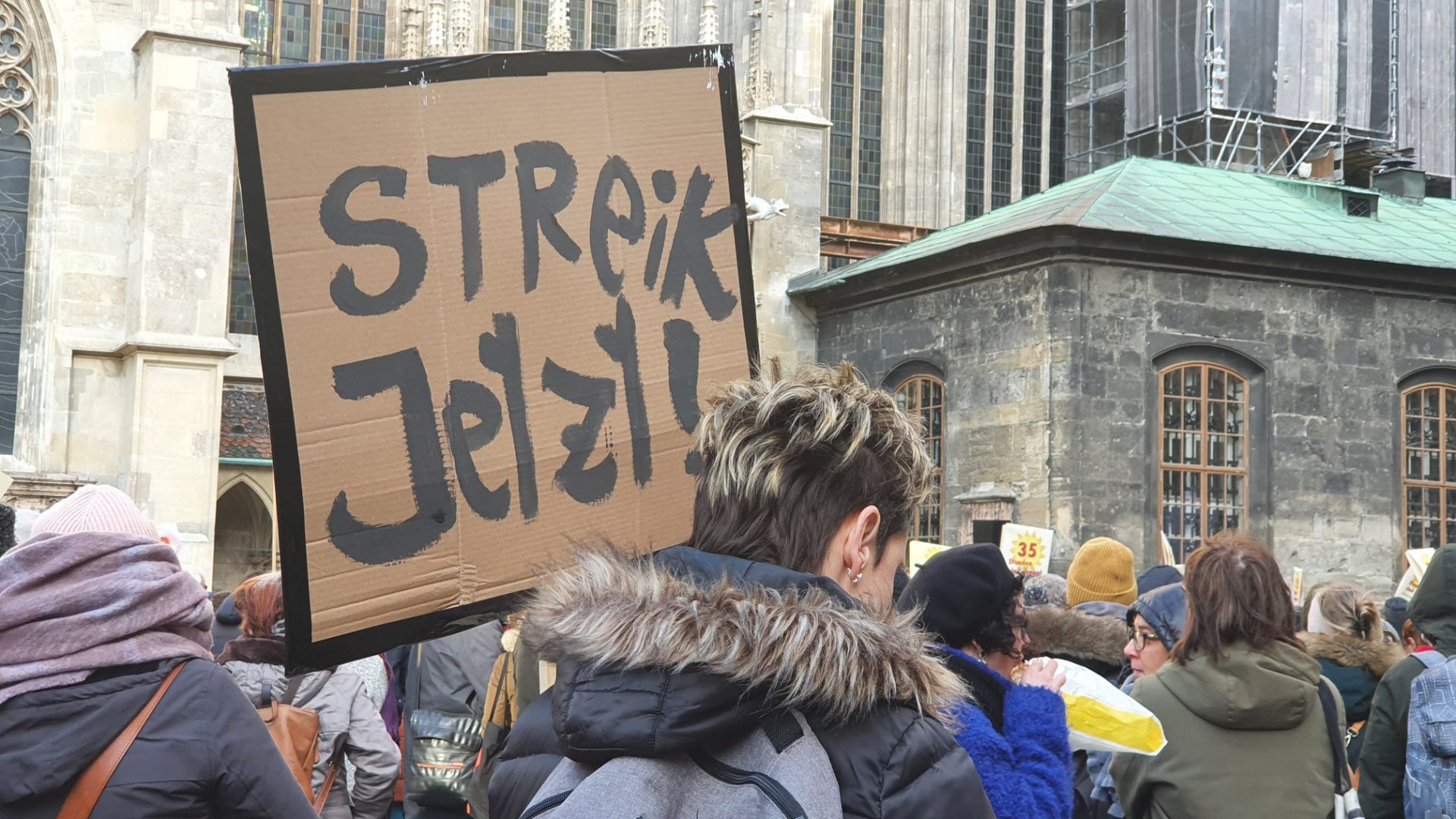 35 Stunden Sind Genug. Aktionstag In Wien - Vida Foto